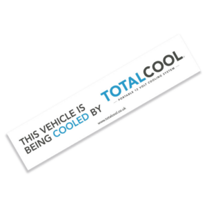 Removable Totalcool Window Sticker